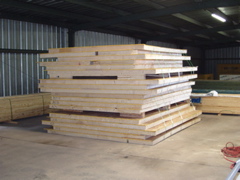 Panel Stacks ready for Delivery